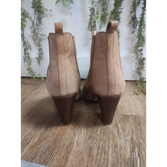 Aldo Leather Pointed Toe Suede Camel Boots 8.5 - Picture 8 of 11